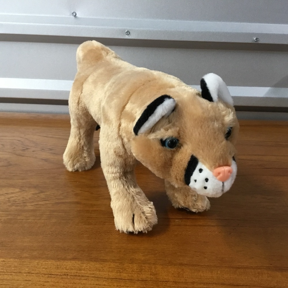 Adore Cougar Mountain Lion Puma Realistic Posable Plush Big Cat